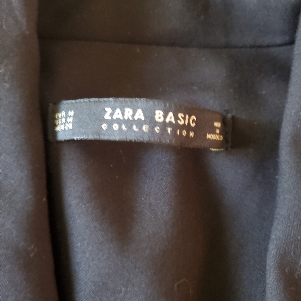 Zara Basic Collection Black Double-Breasted Jumps… - image 7